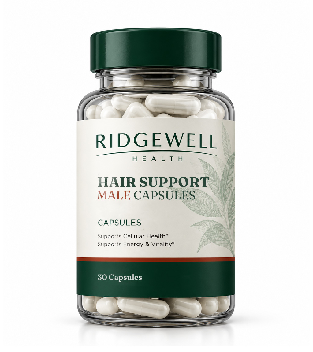 HAIR LOSS CAPSULES MALE-Minoxidil 1.5mg, Vitamin D3 600IU,Biotin 2.5mg, Methionine 10mg, Tyrosine